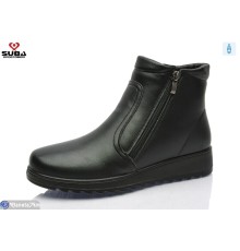 Черевики жіночі на зиму (8 пар р.37-42) чорний  "SUBA"