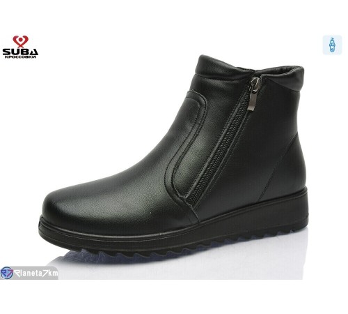 Черевики жіночі на зиму (8 пар р.37-42) чорний  "SUBA"