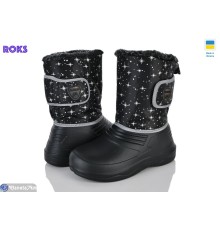 Дитячі чоботи з піни на зиму (8 пар р.25-36) чорний  "Roks"
