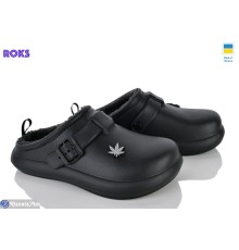 Жіночі сабо на зиму (8 пар р.37-41) чорний  "Roks"