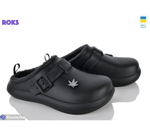 Жіночі сабо на зиму (8 пар р.37-41) чорний  "Roks"