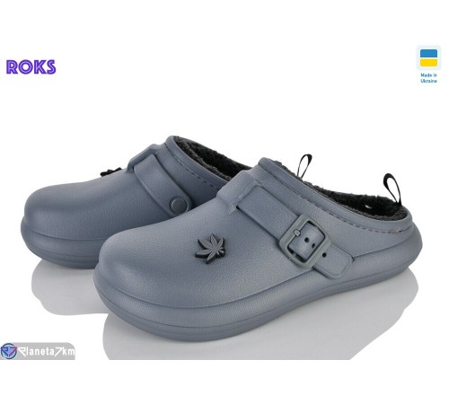 Жіночі сабо на зиму (8 пар р.37-41) сірий  "Roks"