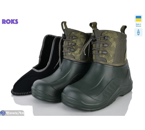 Чоловічі чоботи з піни на зиму (8 пар р.41-46) хакі  "Roks"