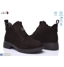 Черевики жіночі на зиму (8 пар р.36-41) коричневий  "Aba"