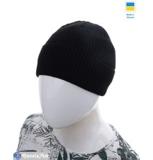 Шапка чоловіча на зиму (5 шт. р.сетка ) чорний  "Angell"