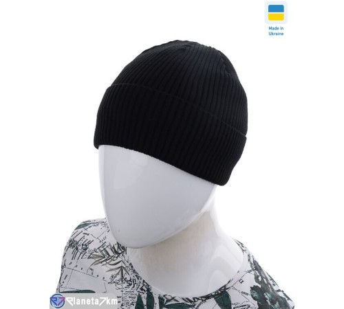 Шапка чоловіча на зиму (5 шт. р.сетка ) чорний  "Angell"