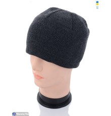 Шапка чоловіча на зиму (5 шт. р.сетка 56-62) сірий  "Angell"