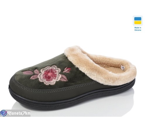 Тапки жіночі на весну/осінь (8 пар р.37-41) зелений  "LOTTOS"