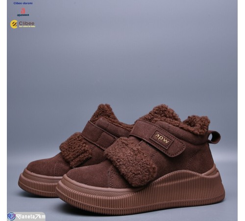 Черевики дитячі на зиму (8 пар р.33-38) коричневий  "BELIES-D"