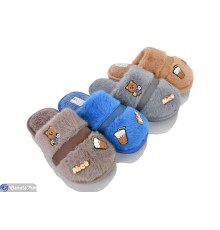 Тапки дитячі на зиму (12 пар р.30-35) мікс  "LINKA"