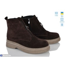 Черевики жіночі на зиму (6 пар р.37-40) коричневий  "Linda"