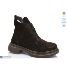 Черевики жіночі на зиму (6 пар р.37-41) коричневий  "LIKA"