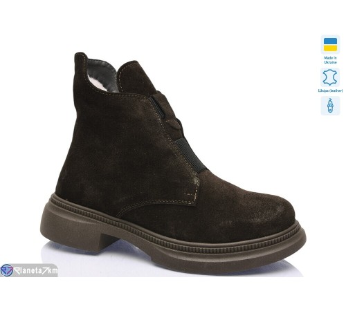 Черевики жіночі на зиму (6 пар р.37-41) коричневий  "LIKA"
