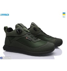 Кросівки чоловічі на весну/осінь (8 пар р.40-45) зелений  "LEOBAZA"