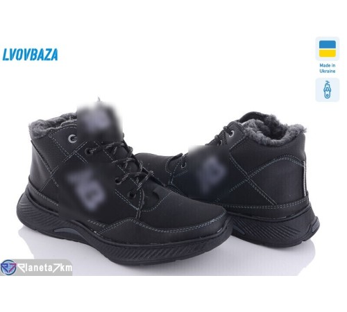 Черевики чоловічі на зиму (8 пар р.40-45) чорний  "LEOBAZA" Черевики чоловічі на зиму (8 пар р.40-45) чорний  "LEOBAZA"
