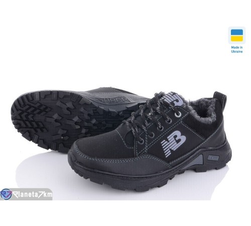 Кросівки чоловічі на зиму (8 пар р.40-45) чорний  "LEOBAZA"