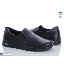 Туфлі чоловічі на весну/осінь (8 пар р.40-45) чорний  "LEOBAZA"
