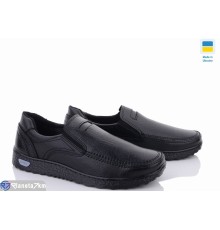 Туфлі чоловічі на весну/осінь (8 пар р.40-45) чорний  "LEOBAZA"
