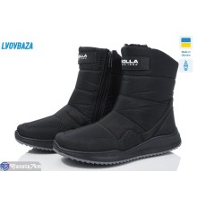 Дутики жіночі на зиму (8 пар р.37-42) чорний  "LEOBAZA"