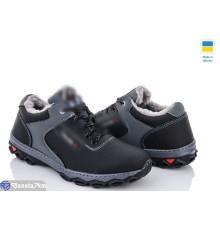 Кросівки чоловічі на зиму (8 пар р.40-45) чорний  "LEOBAZA"