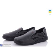 Туфлі чоловічі на весну/осінь (8 пар р.40-45) чорний  "LEOBAZA"