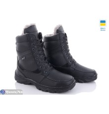 Черевики чоловічі на зиму (8 пар р.40-45) чорний  "LEOBAZA"