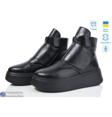 Черевики жіночі на зиму (6 пар р.37-40) чорний  "Linda"