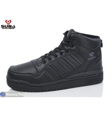 Кросівки чоловічі на зиму (8 пар р.41-46) чорний  "SUBA"