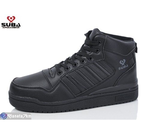 Кросівки чоловічі на зиму (8 пар р.41-46) чорний  "SUBA"