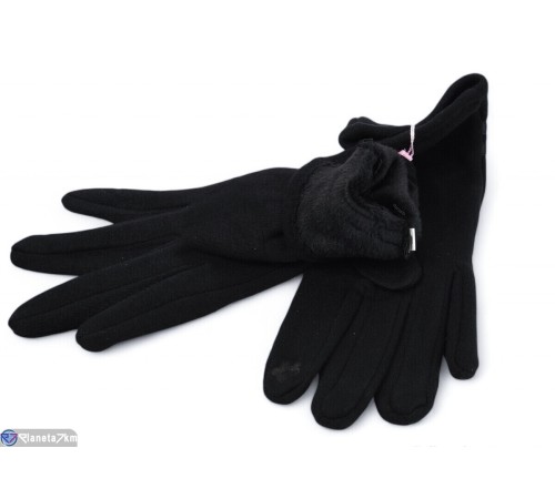 Рукавички жіночі на зиму (12 шт. р.сетка 6,5-8,5) чорний  "RUBIBAS"
