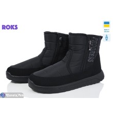 Дутики чоловічі на зиму (6 пар р.41-46) чорний  "Roks"