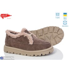 Туфлі жіночі на зиму (8 пар р.37-41) коричневий  "ARTO"