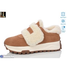 Кросівки жіночі на зиму (8 пар р.36-41) camel  "Lilin"