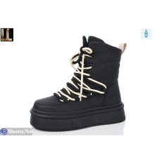 Черевики жіночі на зиму (8 пар р.36-41) чорний  "Lilin"