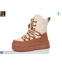 Черевики жіночі на зиму (8 пар р.36-41) бежевий  "Lilin"