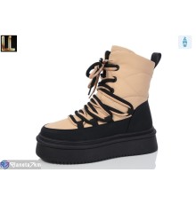 Черевики жіночі на зиму (8 пар р.36-41) бежевий  "Lilin"