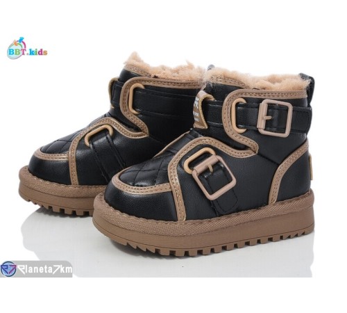 Черевики дитячі на зиму (8 пар р.21-25) чорний  "BBT"