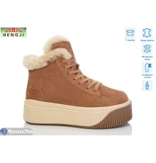 Черевики жіночі на зиму (6 пар р.36-40) коричневий  "HENGJI-ELENA"
