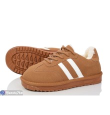 Кросівки жіночі на зиму (8 пар р.36-41) camel  "VIOLA"
