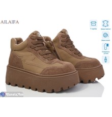 Черевики жіночі на зиму (6 пар р.36-41) коричневий  "Latifa"