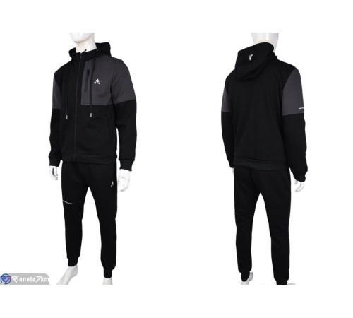 Спортивний костюм чоловічий на весну/осінь (5 шт. р.сетка L-4XL) чорний "Mirella" Спортивний костюм чоловічий на весну/осінь (5 шт. р.сетка L-4XL) чорний "Mirella"