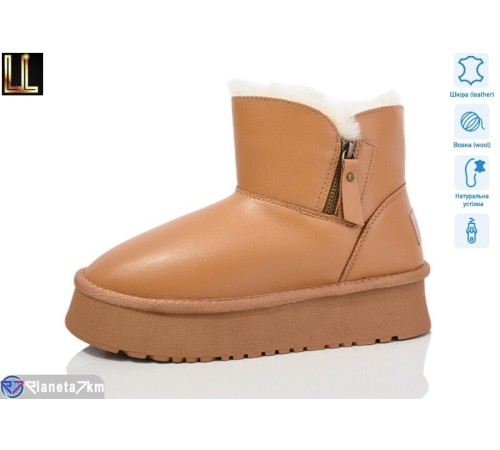 Уггі жіночі на зиму (8 пар р.36-41) camel  "Lilin"