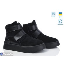 Черевики жіночі на зиму (6 пар р.37-40) чорний  "Linda"