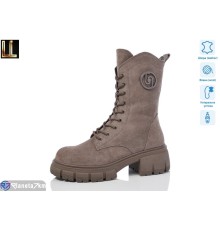 Черевики жіночі на зиму (8 пар р.36-41) коричневий  "Lilin"