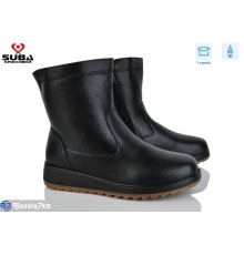 Черевики жіночі на зиму (8 пар р.37-42) чорний  "SUBA"