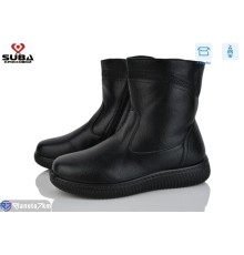 Черевики жіночі на зиму (8 пар р.37-42) чорний  "SUBA"
