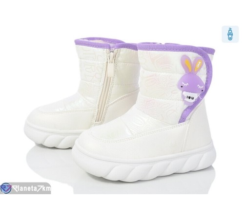 Дутики дитячі на зиму (8 пар р.23-28) білий "Normashoes" Дутики дитячі на зиму (8 пар р.23-28) білий "Normashoes"