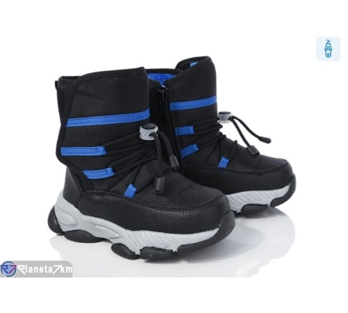 Дутики дитячі на зиму (8 пар р.22-27) чорний "Normashoes" Дутики дитячі на зиму (8 пар р.22-27) чорний "Normashoes"