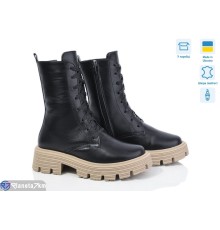 Черевики жіночі на зиму (6 пар р.36-40) чорний  "GARRA"