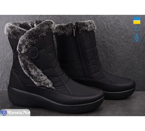 Дутики жіночі на зиму (8 пар р.37-42) чорний  "OLLA"